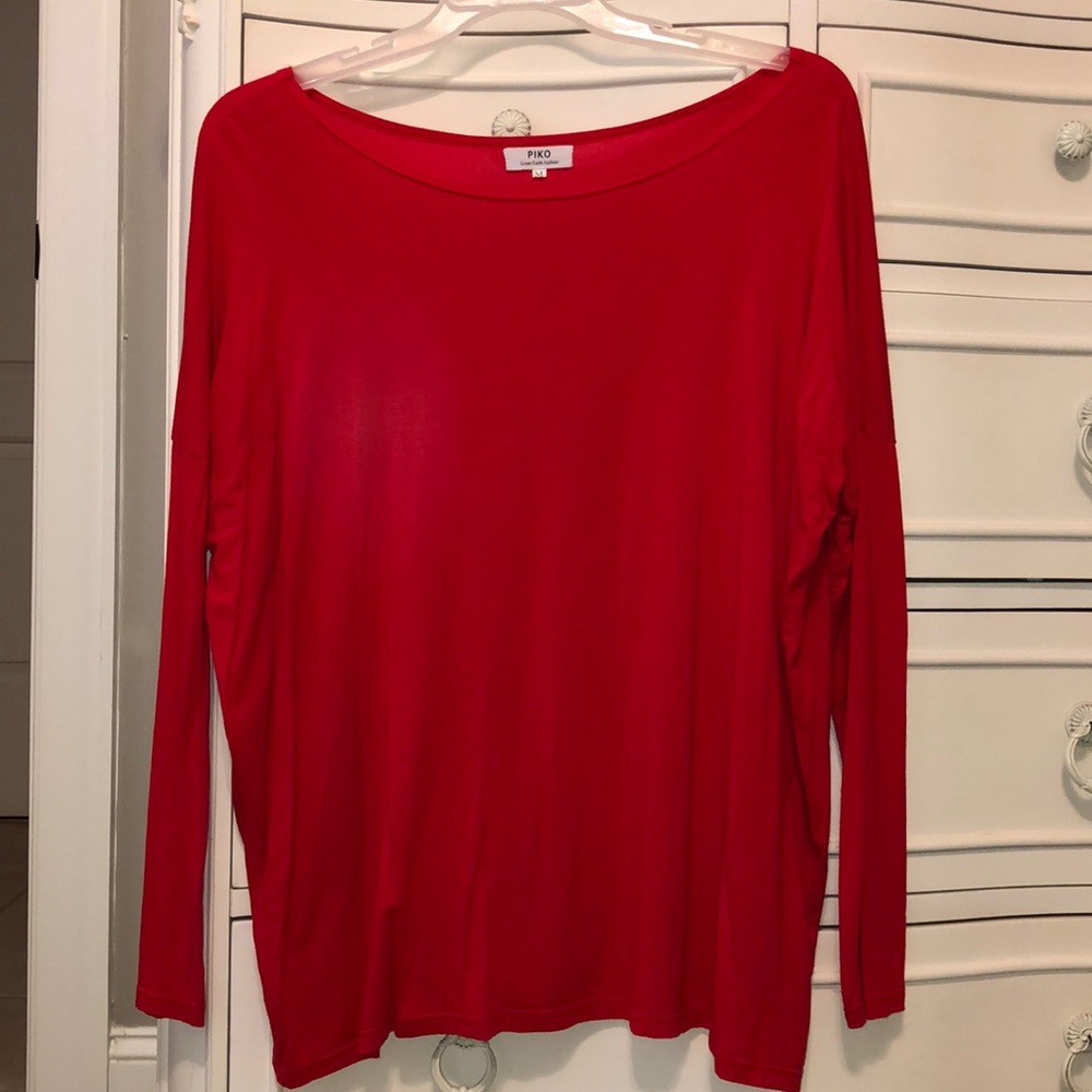 Red Long Sleeve Pico